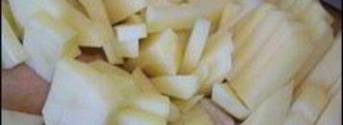 жареный картофель со свиной вырезкой. Шаг 3