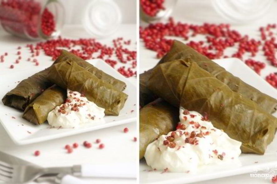 Рецепт долма в виноградных листьях в мультиварке