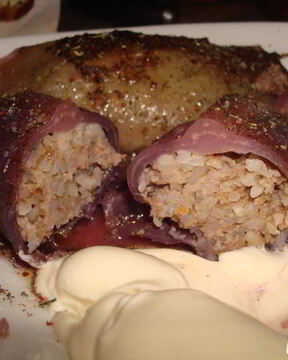 Голубцы из красной капусты