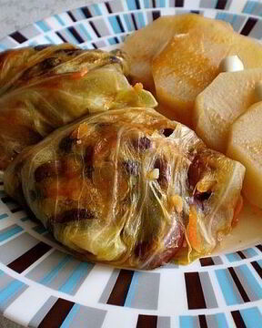 Голубцы с фасолью