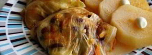 голубцы с фасолью. Шаг 7