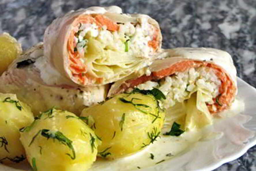 Рецепт голубцы с форелью