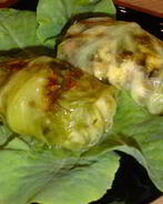 Голубцы с грибами и брынзой