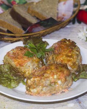 Ленивые голубцы в духовке в сметанном соусе