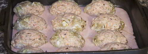 ленивые голубцы в духовке в сметанном соусе. Шаг 15