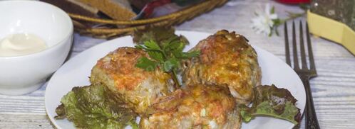 ленивые голубцы в духовке в сметанном соусе. Шаг 17