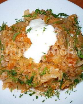 Ленивые голубцы в мультиварке