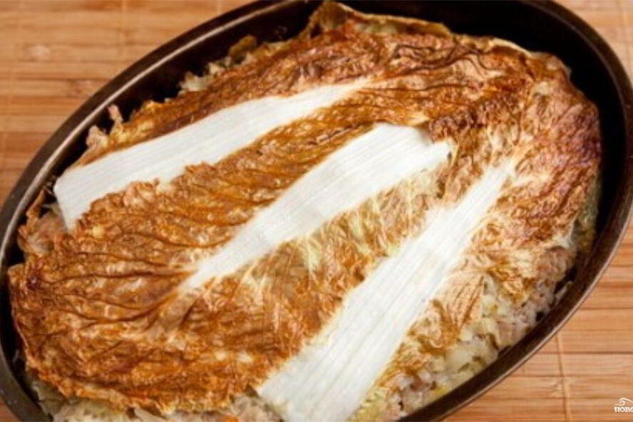 Рецепт ленивые голубцы в утятнице