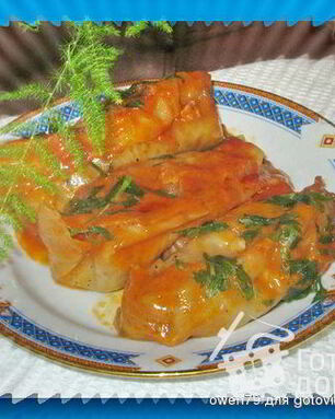 Постные голубцы с гречкой и картофелем