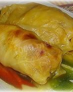 Постные голубцы с грибами