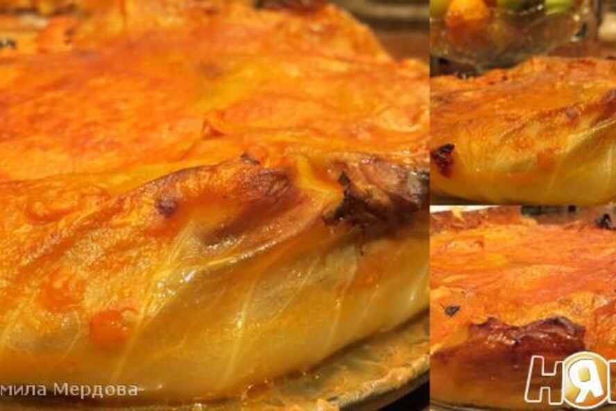 Рецепт запеченный ленивый голубец