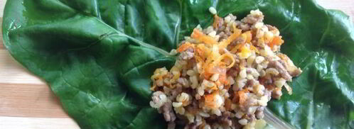 запеченные голубцы из мангольда. Шаг 9