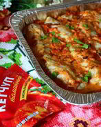 Запеченные голубцы в кетчупе и сметане