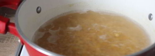 горохово-картофельное пюре с жареным луком. Шаг 2