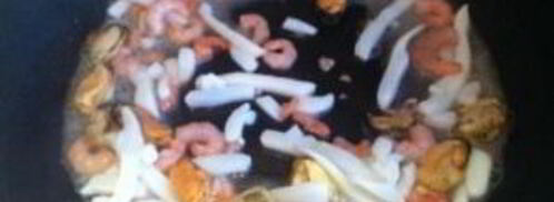 гречневая лапша с морепродуктами. Шаг 6