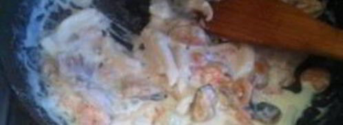 гречневая лапша с морепродуктами. Шаг 8