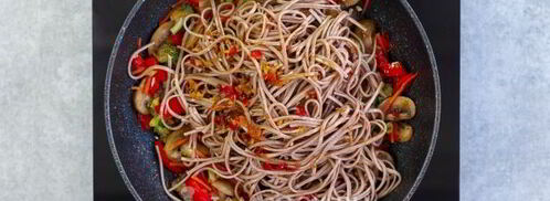 гречневая лапша с овощами. Шаг 9