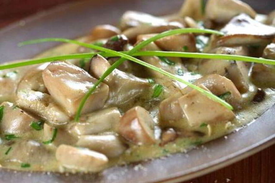 Рецепт белые грибы тушенные в сливочном соусе