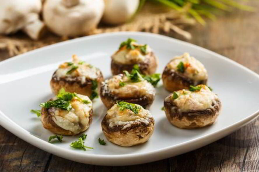 Рецепт фаршированные шампиньоны с курицей и луком