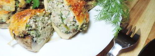 фаршированные шампиньоны шик. Шаг 4