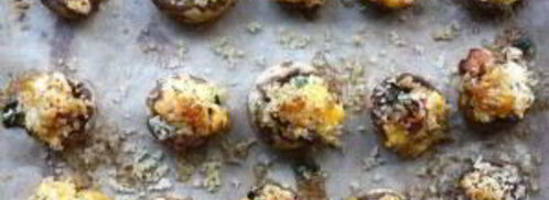 грибы, фаршированные беконом. Шаг 7