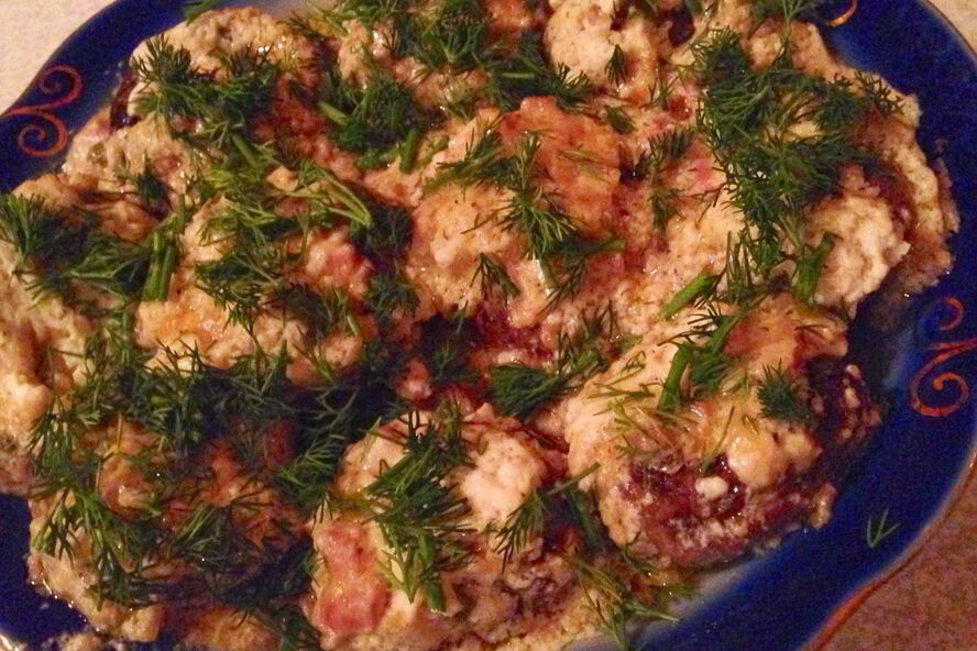 Рецепт грибы, фаршированные ветчиной и сыром