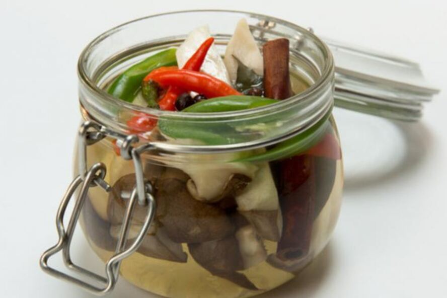 Рецепт грибы по-корейски с перцем