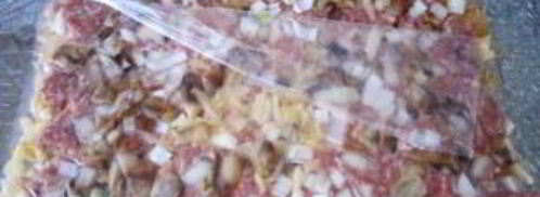 грибы с фаршем и картошкой. Шаг 3