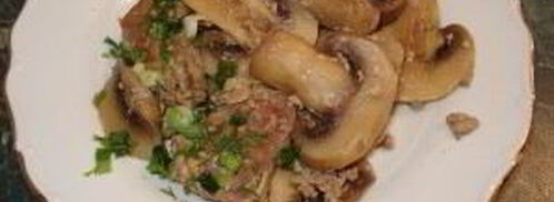 грибы со свининой в мультиварке. Шаг 6