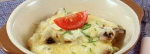 грибы в сметане, запеченные в духовке. Шаг 4