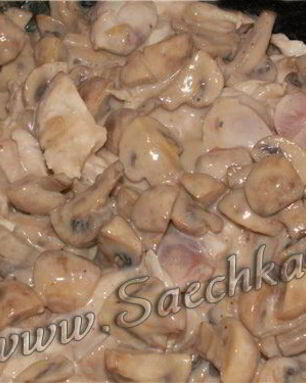 Грибы в сыре