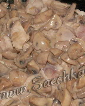 Грибы в сыре