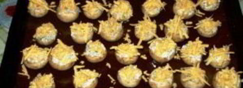 грибы, запеченные с сыром в духовке. Шаг 4