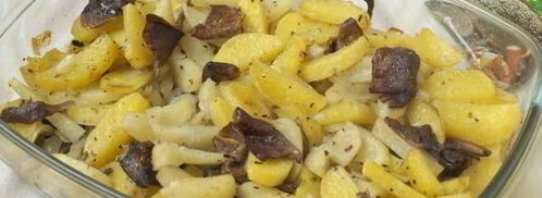 лисички с картошкой в духовке. Шаг 8