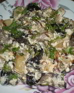 Подберезовики, жареные со сметаной