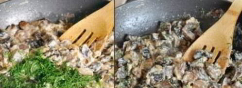 подберезовики, жареные со сметаной. Шаг 5