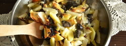 подосиновики жареные с картошкой. Шаг 7