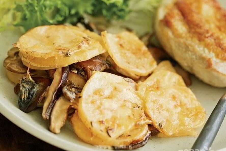 Рецепт шампиньоны с картошкой в духовке