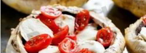 шампиньоны с помидорами и чесночным маслом. Шаг 2