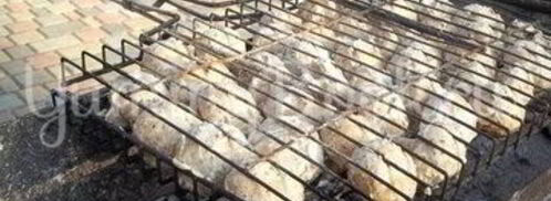 шампиньоны, запеченные на костре. Шаг 4