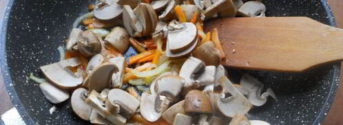 шампиньоны жареные с цветной капустой. Шаг 4