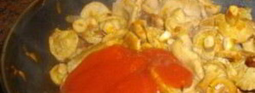 тушеные волнушки. Шаг 4