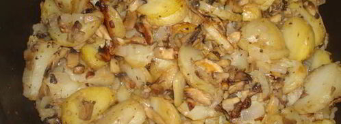 жаренка с грибами. Шаг 4