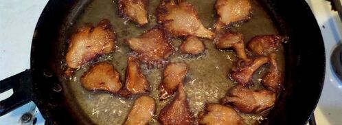 жареные грибы с чесноком. Шаг 5