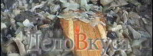 жареные грибы со сметаной — грибная начинка. Шаг 8