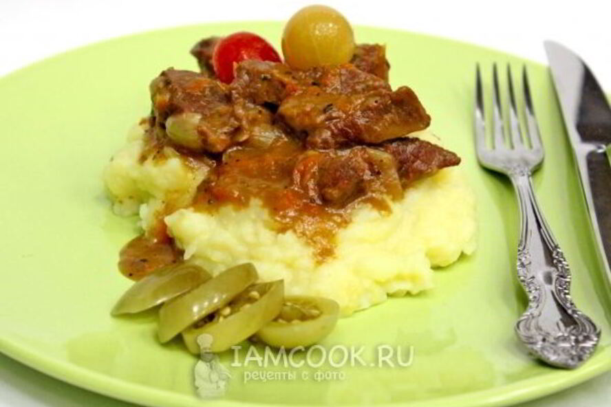 Рецепт гуляш из говядины в мультиварке