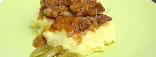 гуляш из говядины в мультиварке. Шаг 7