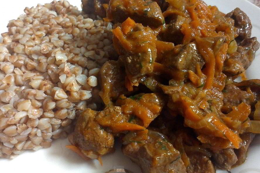 Рецепт гуляш из говяжьего сердца