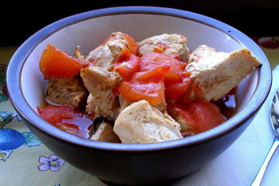 Рецепт гуляш из индейки в фольге