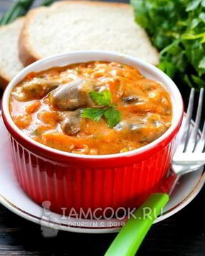 Гуляш из куриных сердечек